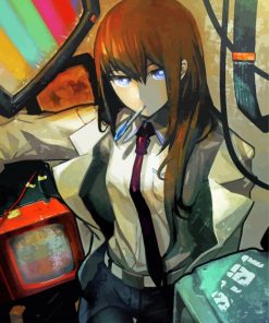 Kurisu Makise Anime Paint By Numbers