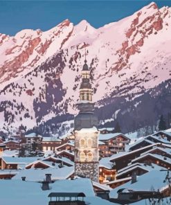 La Clusaz Night View Paint By Numbers