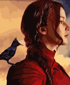 Katniss Everdeen Movie Icon Paint By Numbers