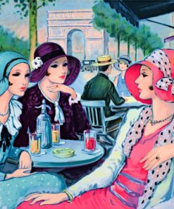 Ladies Coffee Time Gathering Paint By Numbers