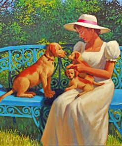 Women with Dogs Paint By Numbers
