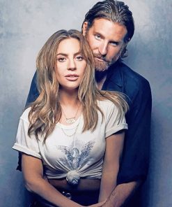 Bradley Cooper and Lady Gaga Actors Paint By Numbers