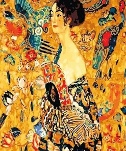 Gustav Klimt Lady With Fan Paint By Numbers