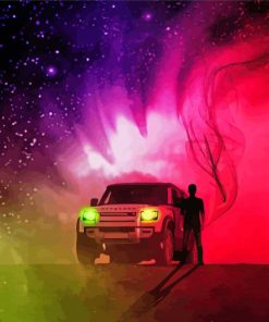Land Rover Defender Silhouette Paint By Numbers