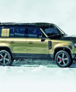 Luxury Land Rover Snow Paint By Numbers