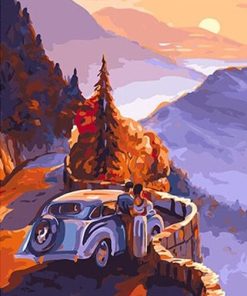 Mountain Sunset View Paint By Numbers