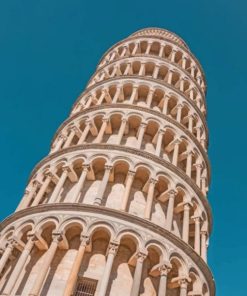 Leaning Tower Pisa Landmark Paint By Numbers
