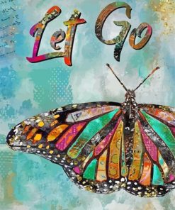 Let Go Butterfly Art Paint By Numbers