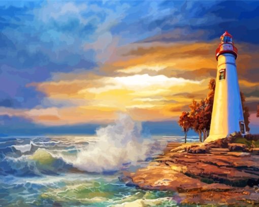 Lighthouse-Ocean-Waves-paint-by-numbers
