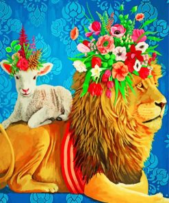 Lion and Lamb Wilderness Paint By Numbers