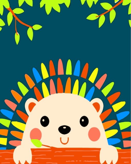 Little-Cute-Hedgehog-paint-by-numbers