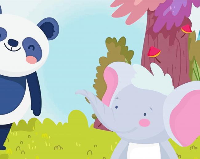 Finalizing Elephant and Panda artwork