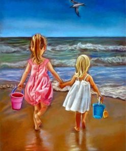 Lively Beachside Kids Paint By Numbers