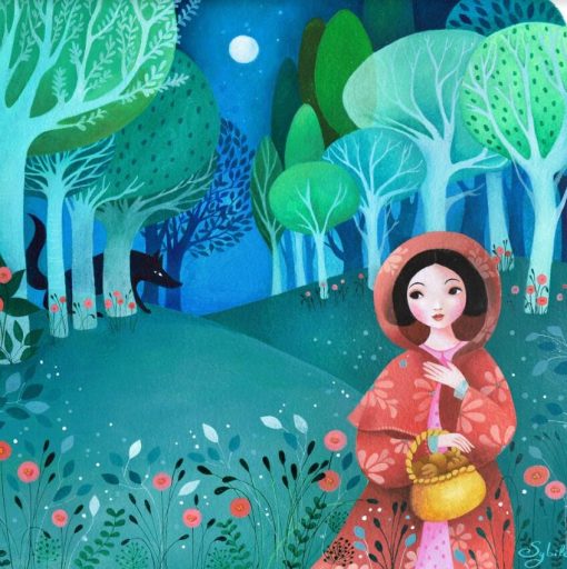 Little-Red-Riding-Hood-DIY-Cartoon-And-Animation-Paint-By-Numbers-PBN-24840