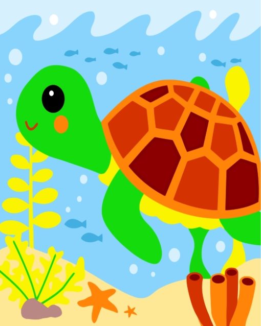 Little-Turtle-paint-by-numbers