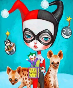 Harley Quinn Cartoons Paint By Numbers