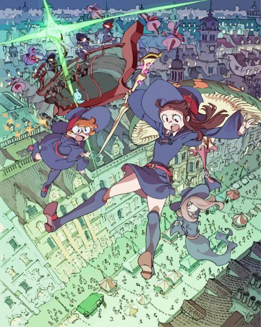 finalizing Little Witch Academia Artwork