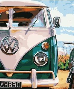 Classic VW Bus Art Paint By Numbers