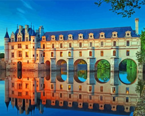 Loire-Valley-Castle-paint-by-number