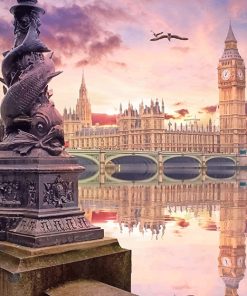 London Parliament Scenic Paint By Numbers