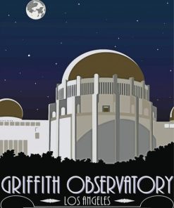 Griffith Observatory Los Angeles Paint By Numbers