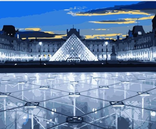 Louvre Museum Paris Paint By Numbers