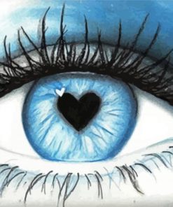 Blue Eyes Love In The Eye Paint By Numbers