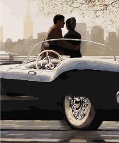 Classic Cars for Romantic Couples Paint By Numbers