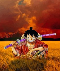Luffy One Piece Anime Paint By Numbers