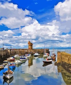 Lynmouth Harbour England Seascapes Paint By Numbers