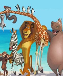Madagascar Animal Adventure Paint By Numbers