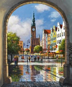 Madrid City Scenic Square Paint By Numbers