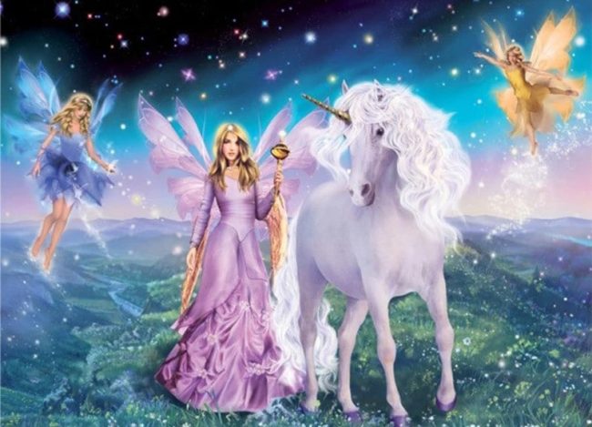 Enchanting Unicorns and Fairies Paint By Numbers