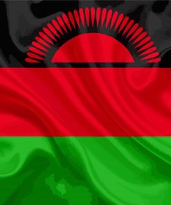 Malawi Flag African Heritage Paint By Numbers