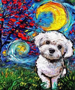 Maltipoo Animals Painting by Numbers