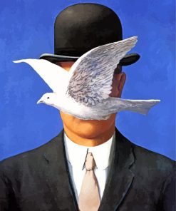 Magritte's Bowler Hat Paint By Numbers