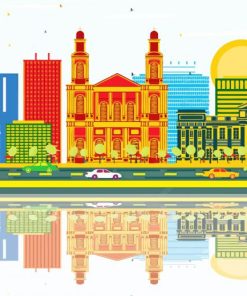 Managua Cityscape Art Paint By Numbers