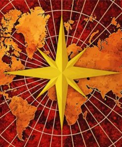 Compass Rose Paint By Numbers