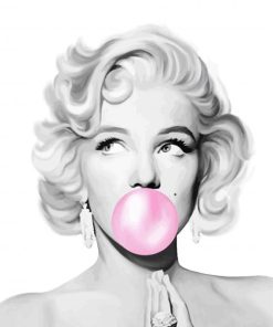 Marilyn Monroe Iconic Bubblegum Paint By Numbers