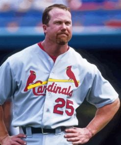 Mark McGwire Baseball Icon Paint By Numbers