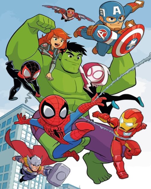 Marvel-Superheroes-paint-by-number