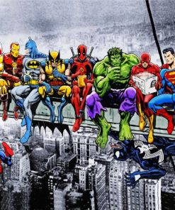 Marvel Superheroes Collection Paint By Numbers