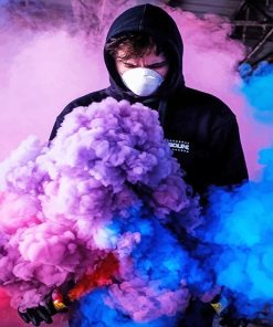 Masked Boy Colorful Paint By Numbers