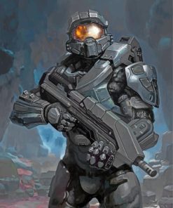 Master Chief Gaming Paint By Numbers