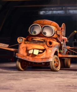 Cars Animated Mater Paint By Numbers