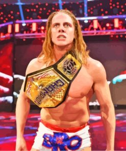 Matt Riddle Wrestling Star Paint By Numbers
