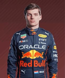 Max Verstappen Racing Paint By Numbers