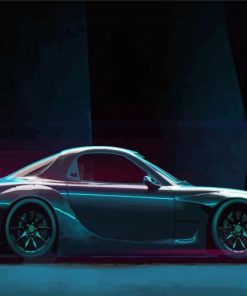Mazda RX 7 Sports Car Paint By Numbers