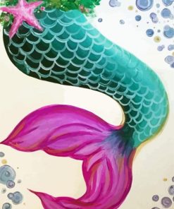 Colorful Mermaid Tail Paint By Numbers