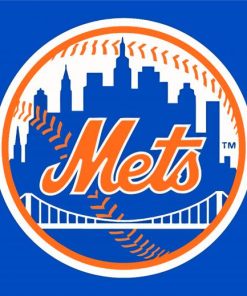 Mets Logo Baseball Paint By Numbers